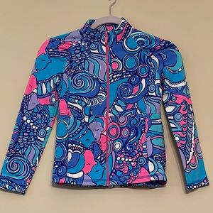 Lilly Pulitzer set   Zip up jacket and leggings   Both size L 8-10